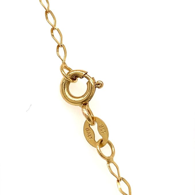 9ct Gold Fine Open Link Curb Chain