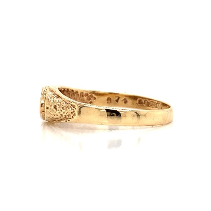 Diamond Set Flat Top Ring