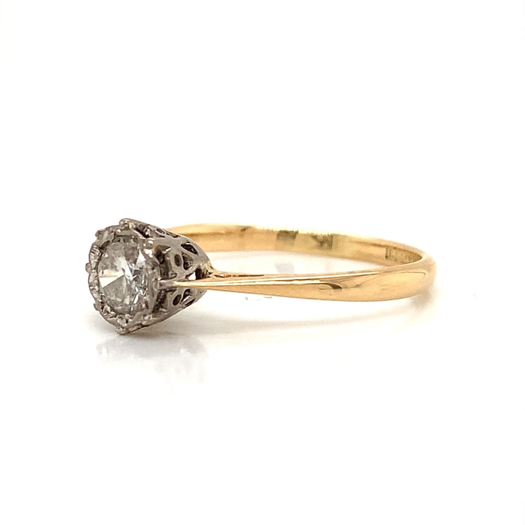 Vintage 0.50ct Diamond Solitaire Ring