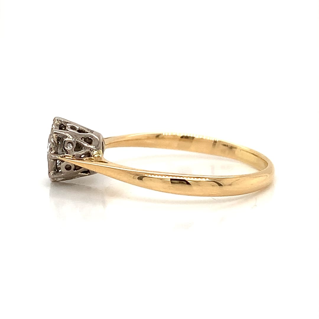 Vintage 0.50ct Diamond Solitaire Ring