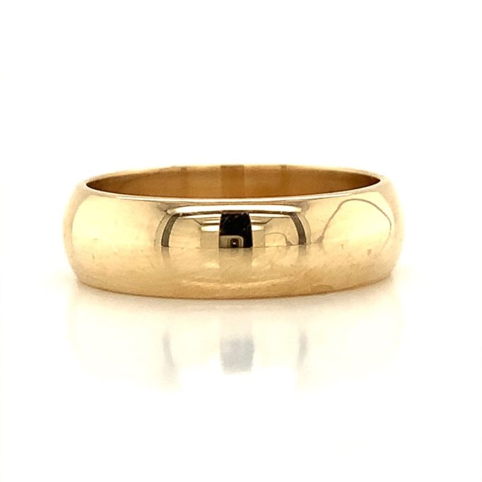 Ladies 9ct Yellow Gold 5mm Band