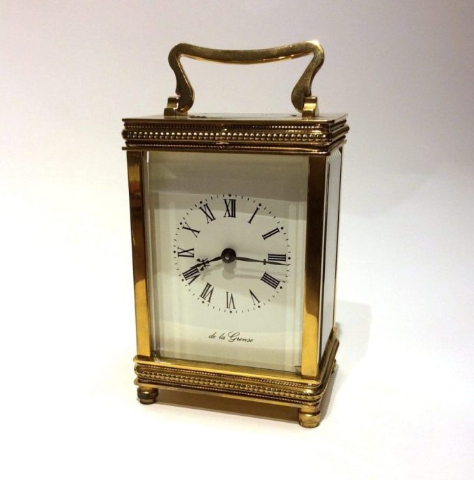 De La Grense English Made Carriage Clock