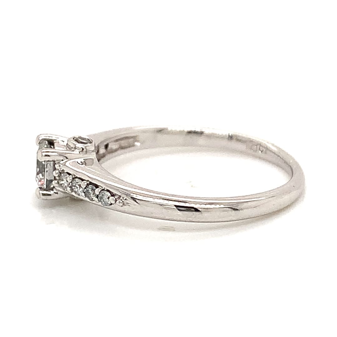 White Gold Diamond Solitaire Ring