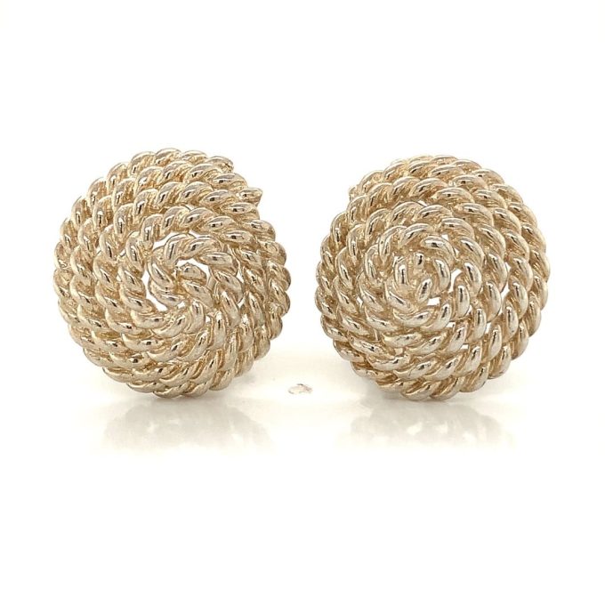 Tiffany & Co. Silver Rope Coil Earrings