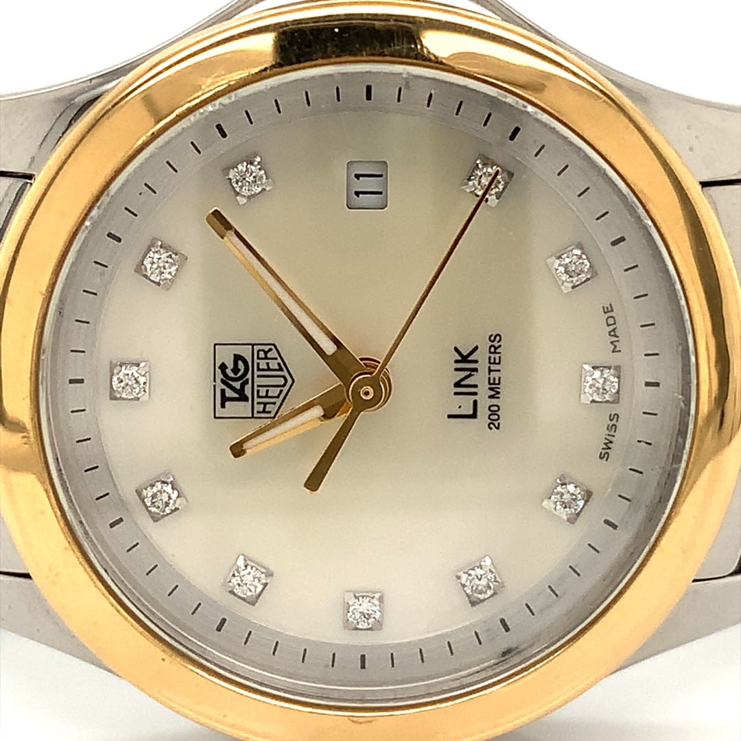 Tag Heuer Ladies Diamond Dial Link Watch WJF1353