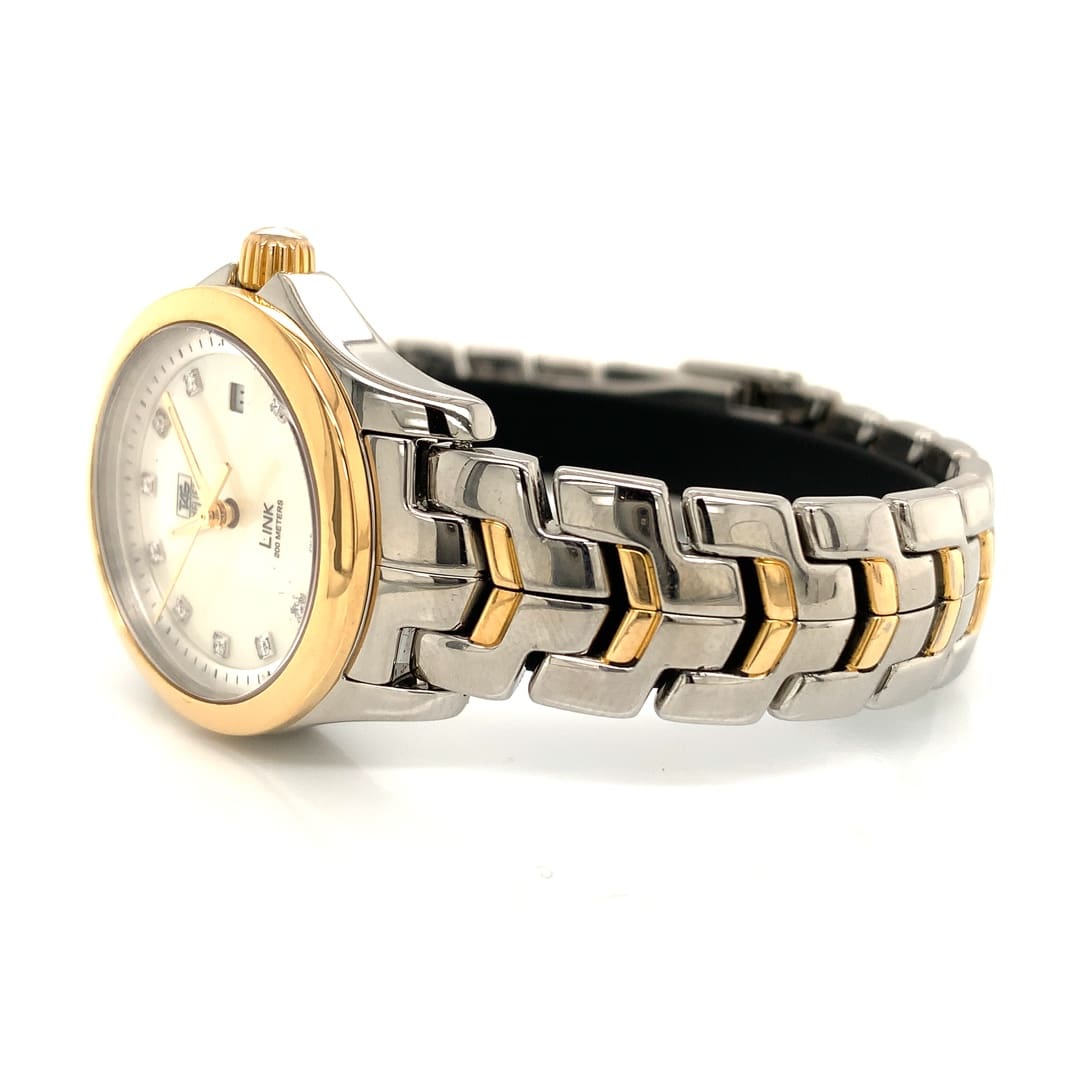 Tag Heuer Ladies Diamond Dial Link Watch WJF1353