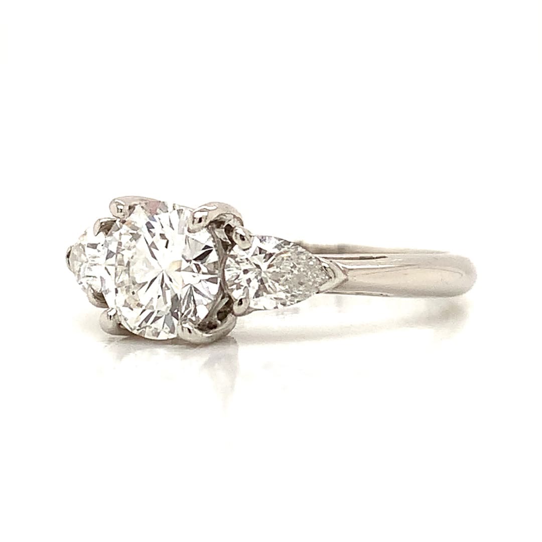 Tiffany & Co. Platinum and Diamond Trilogy Ring