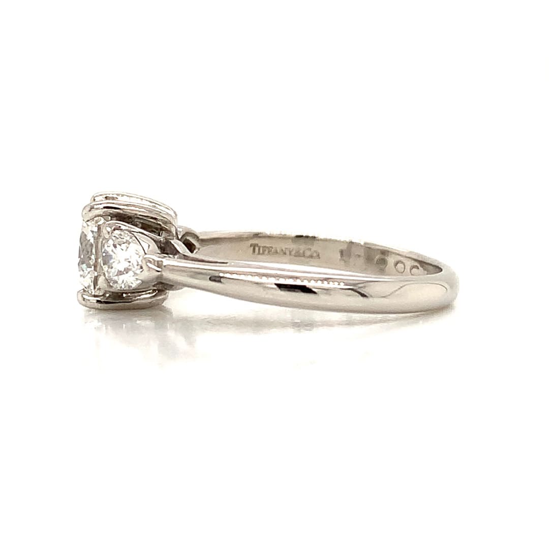 Tiffany & Co. Platinum and Diamond Trilogy Ring