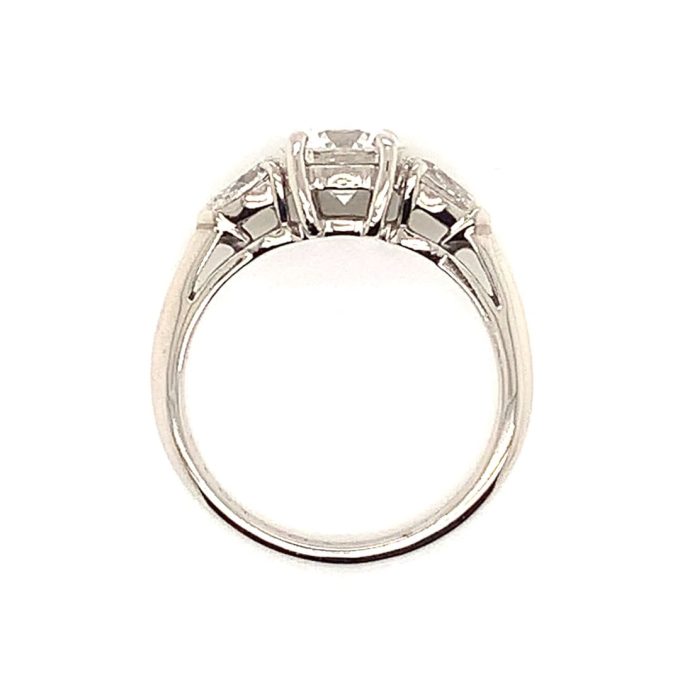 Tiffany & Co. Platinum and Diamond Trilogy Ring