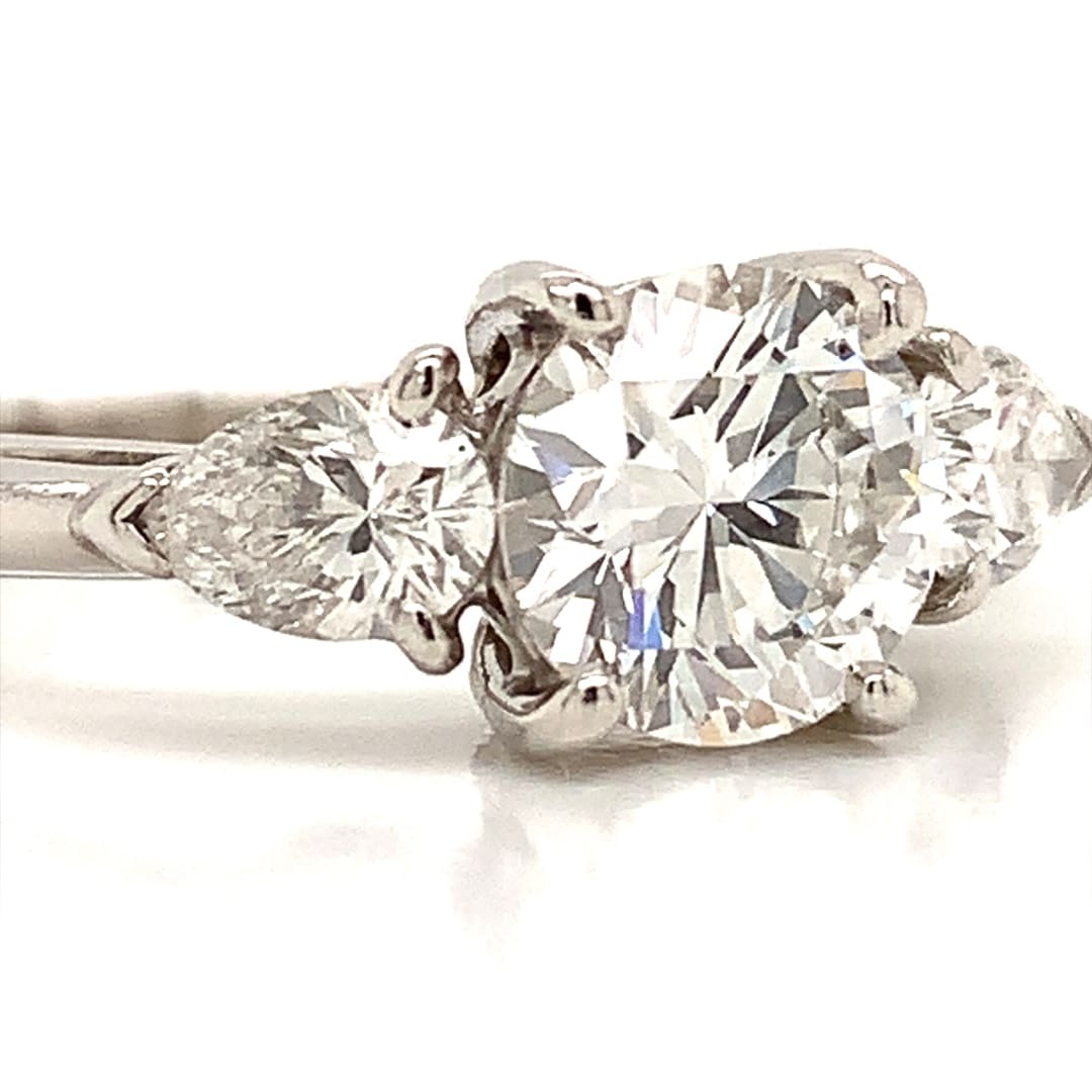 Tiffany & Co. Platinum and Diamond Trilogy Ring