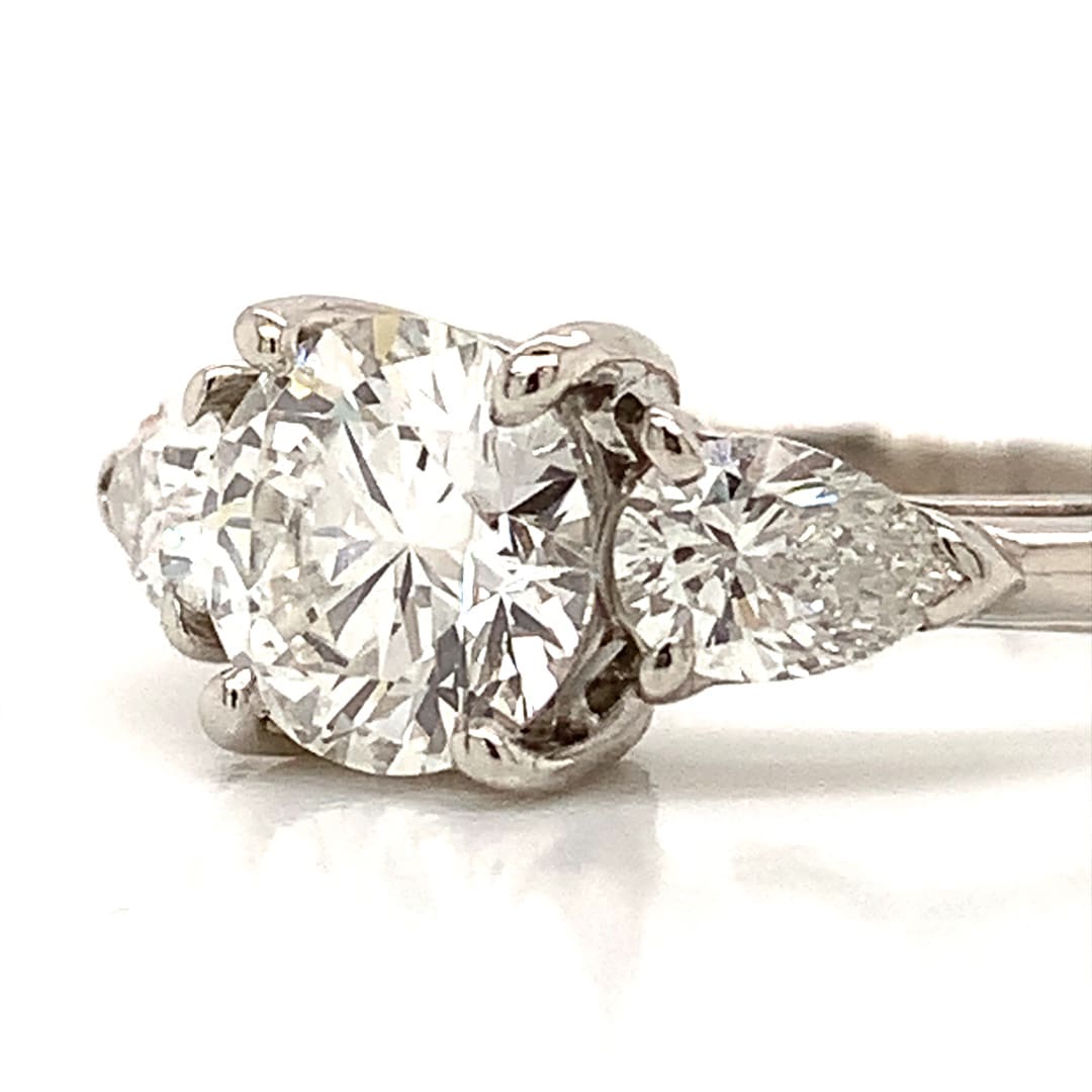 Tiffany & Co. Platinum and Diamond Trilogy Ring