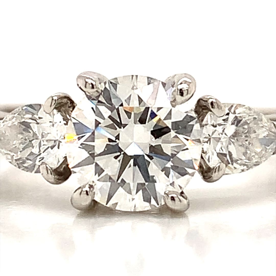 Tiffany & Co. Platinum and Diamond Trilogy Ring