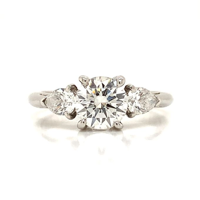 Tiffany & Co. Platinum and Diamond Trilogy Ring