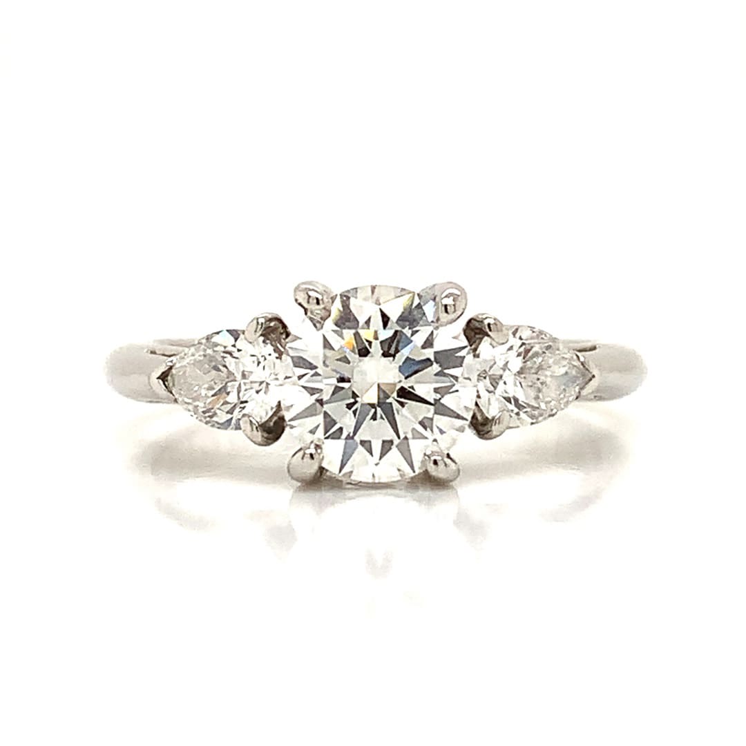 Tiffany & Co. Platinum and Diamond Trilogy Ring