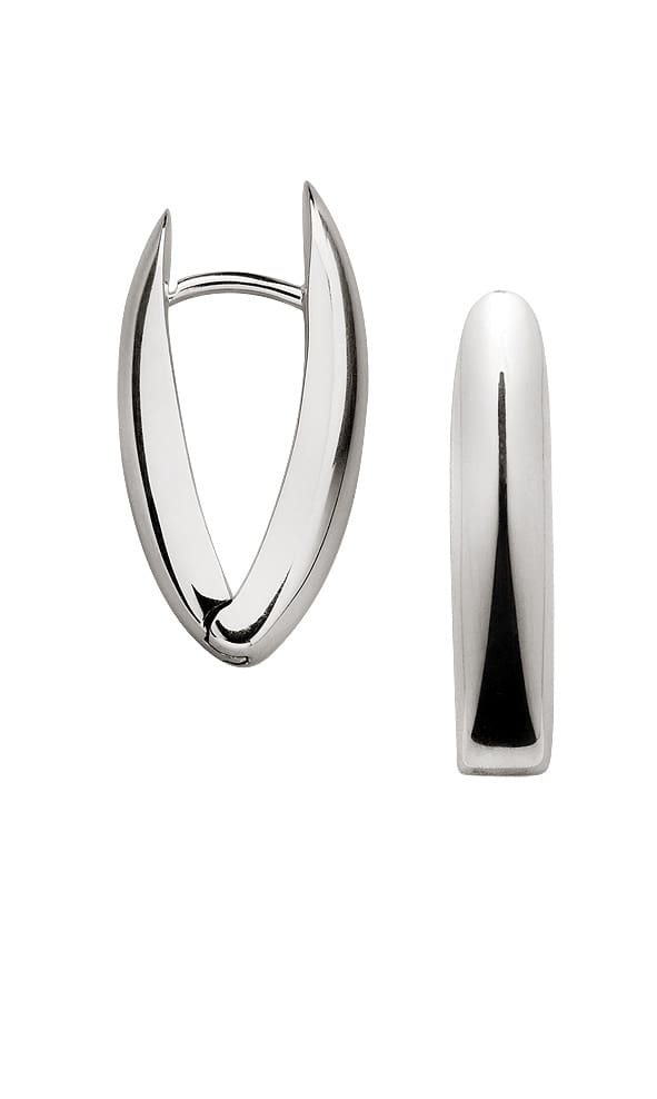 Bastian Polished Angular Hoops