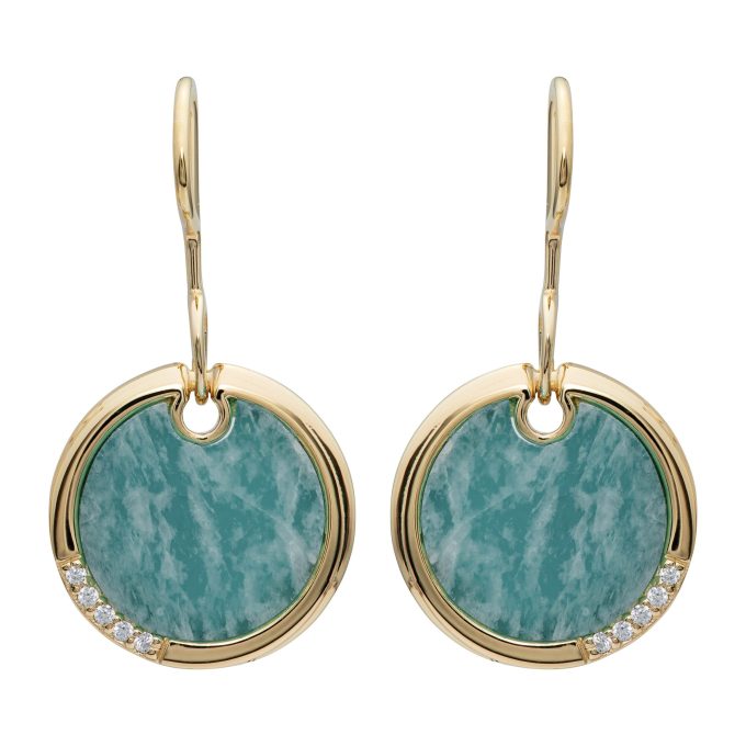 Unique Amazonite Drop Earrings
