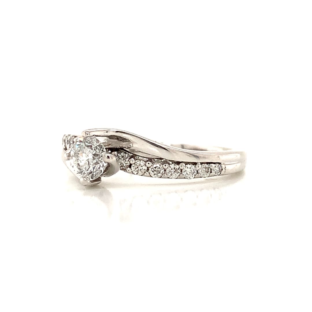 White Gold Diamond Solitaire Ring