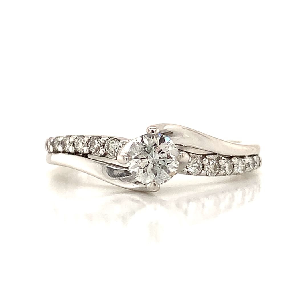 White Gold Diamond Solitaire Ring