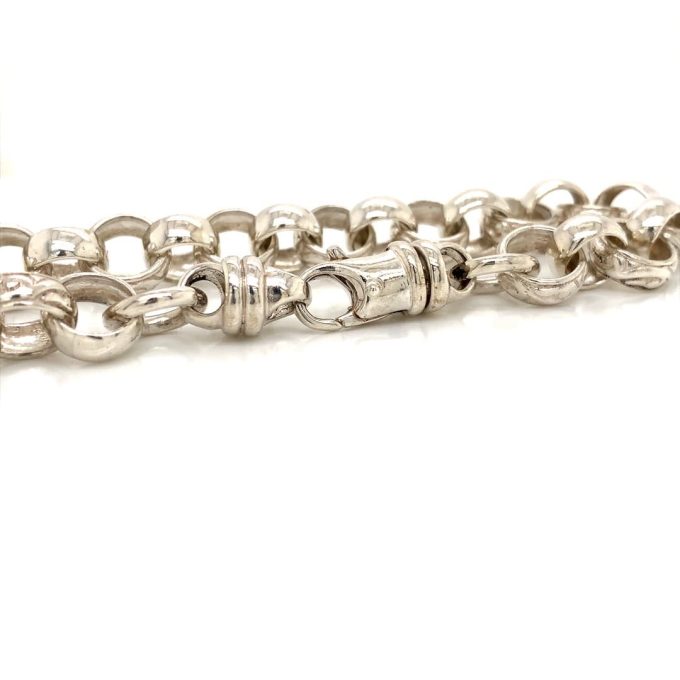 Sterling Silver Chunky Belcher Link Bracelet