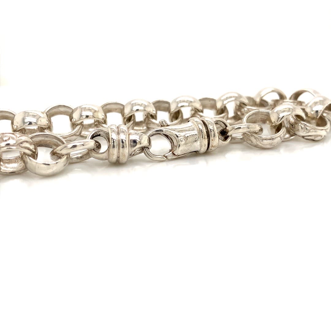Sterling Silver Chunky Belcher Link Bracelet