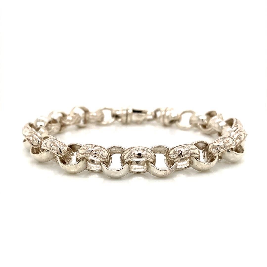 Sterling Silver Chunky Belcher Link Bracelet