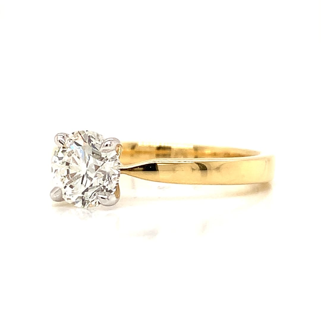 1.00ct Brilliant Cut Diamond 18ct Gold Ring