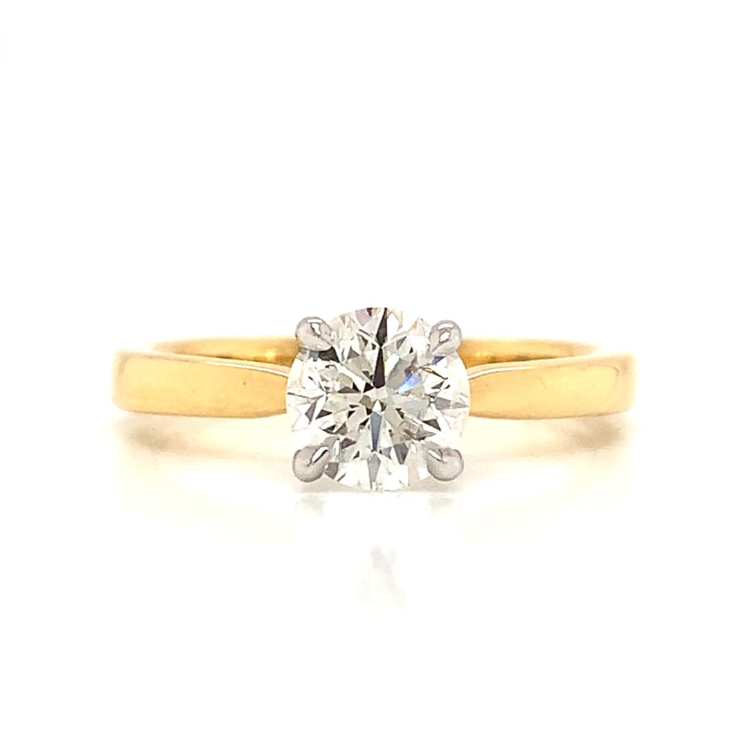 1.00ct Brilliant Cut Diamond 18ct Gold Ring