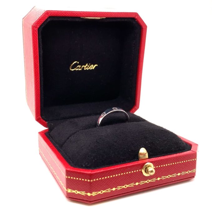 Cartier White Gold Love Ring - Size N
