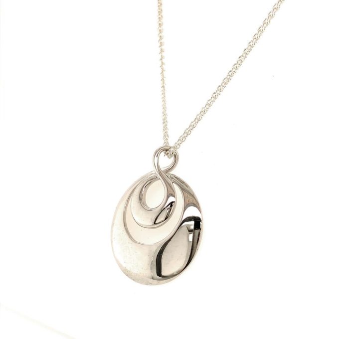 Silver Infinity Loop Necklace