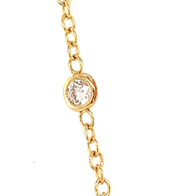 Yellow Gold Diamond Set Necklace