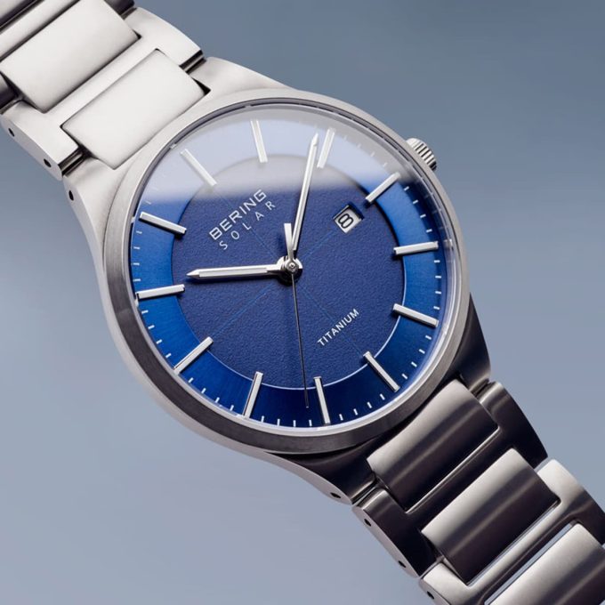 Bering Gents Solar Slim Titanium Watch 15239-777