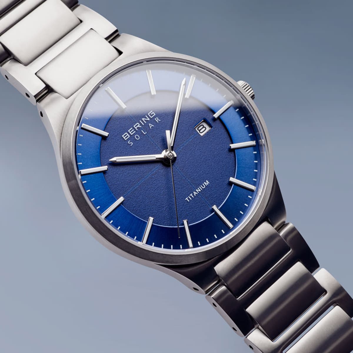 Bering Gents Solar Slim Titanium Watch 15239-777