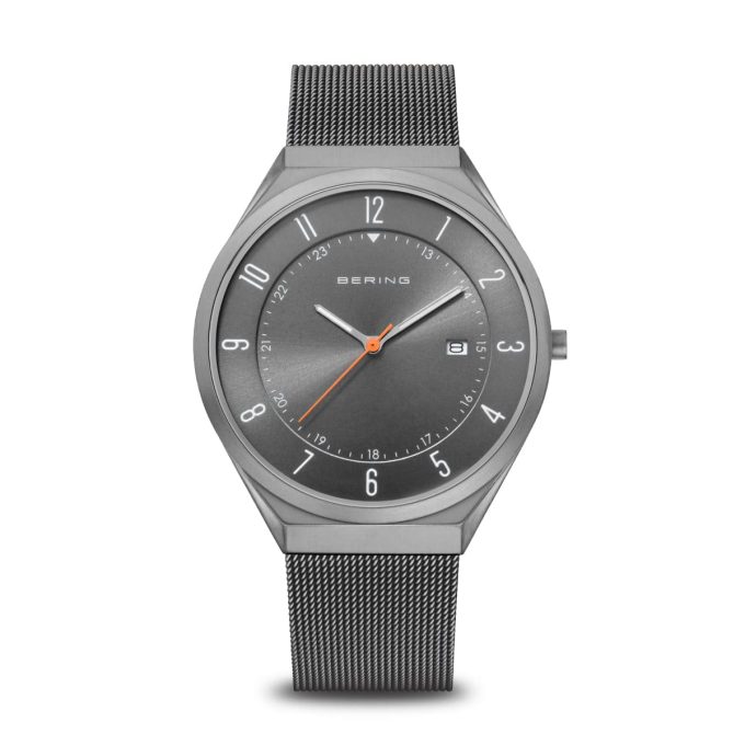 Bering Gents Grey Steel Watch 18740-377