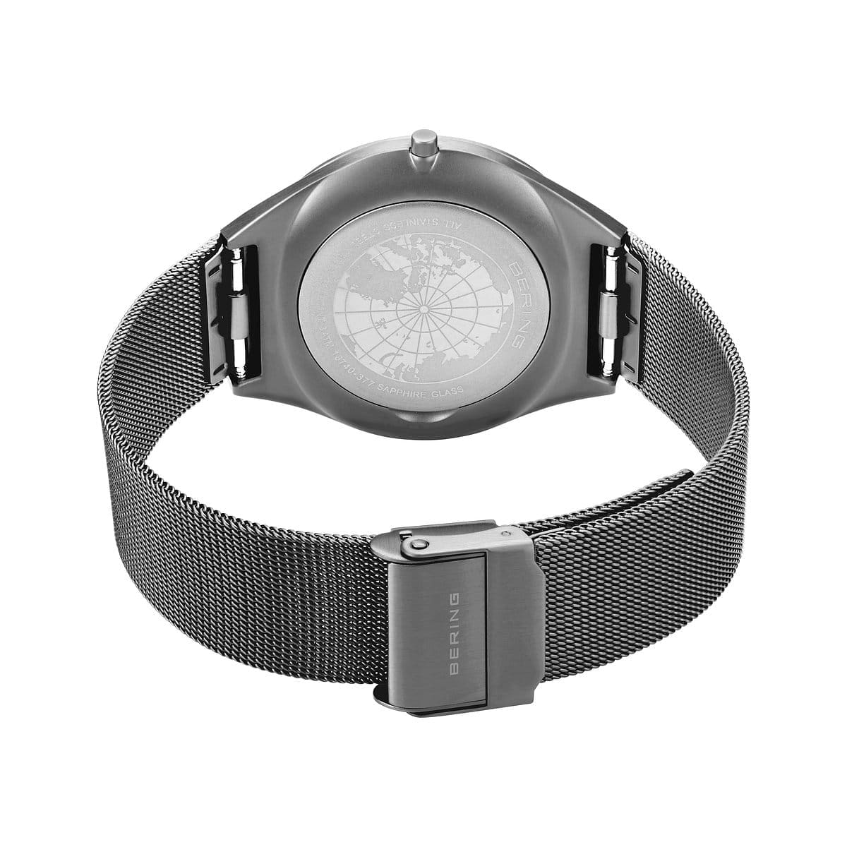 Bering Gents Grey Steel Watch 18740-377