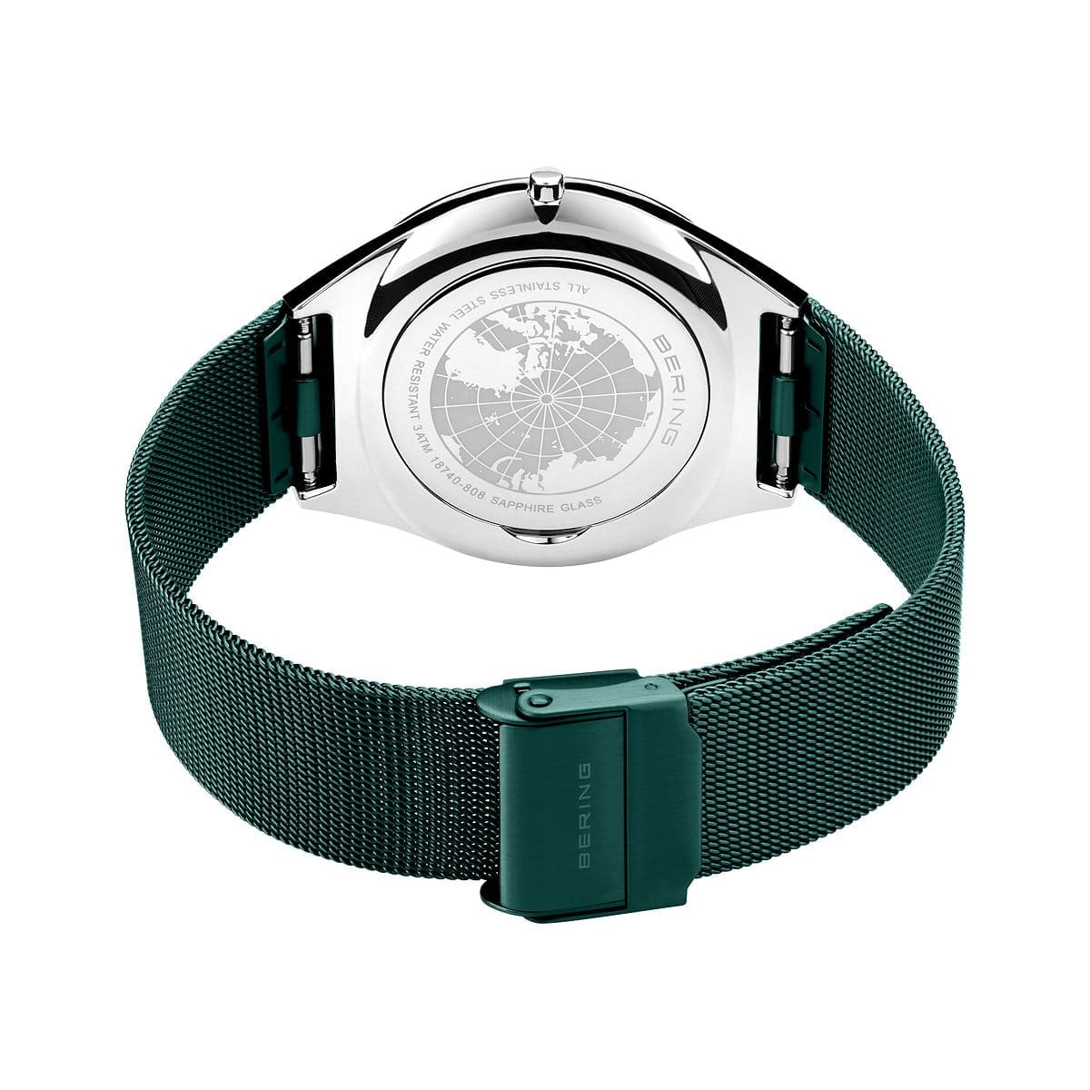 Bering Gents Teal Steel Watch 18740-808
