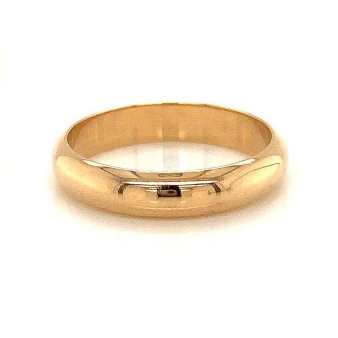 18ct Yellow Gold 4mm Band