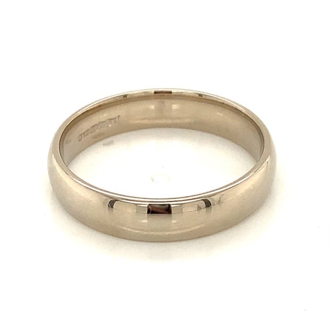 Gents White Gold Band