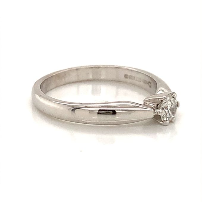 White Gold Diamond Solitaire Ring