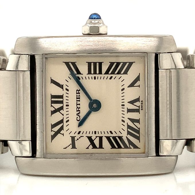 Cartier Tank Francaise Ladies Steel Watch 2300