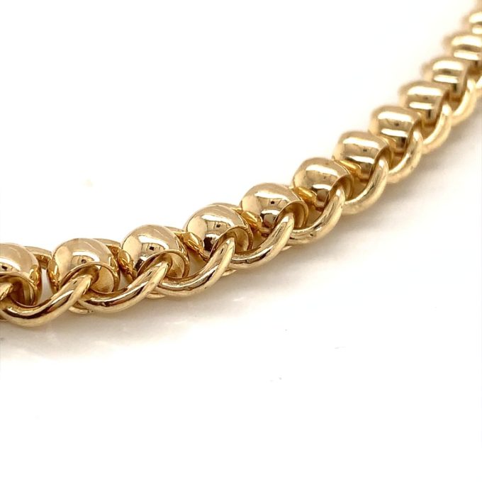 9ct Gold Fancy Rolo Link Chain - 18 Inch
