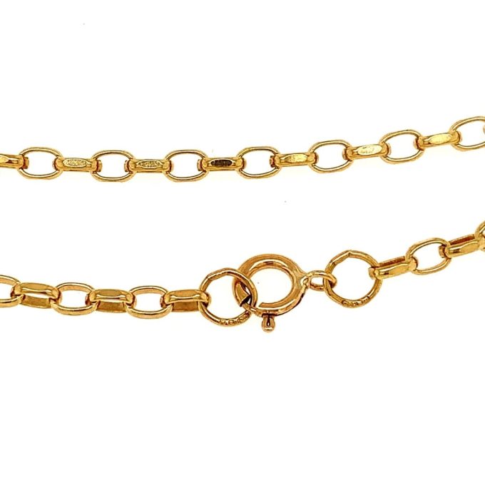 9ct Gold Belcher Link Chain - 24 Inch
