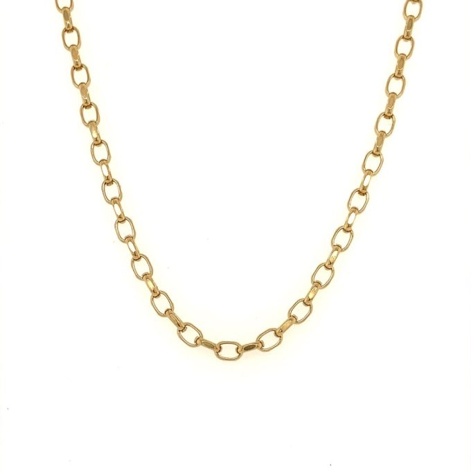9ct Gold Belcher Link Chain - 24 Inch