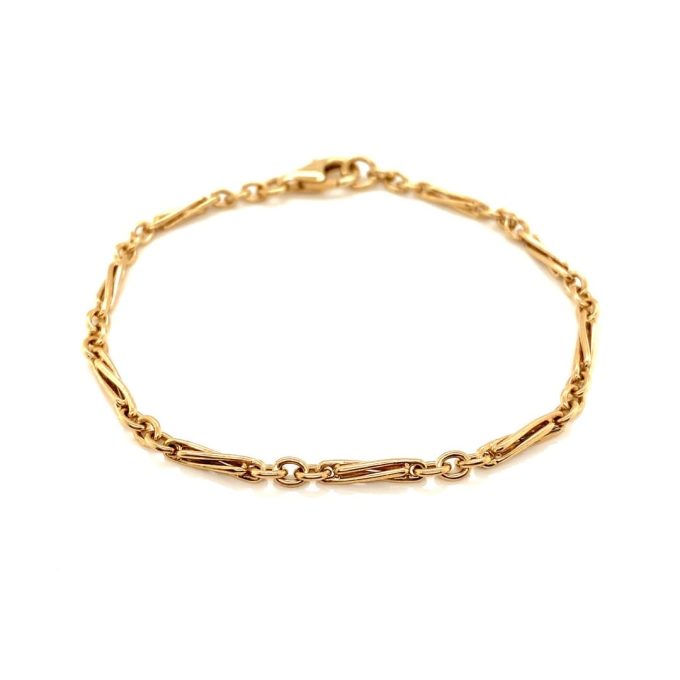 Yellow Gold Twist Link Bracelet