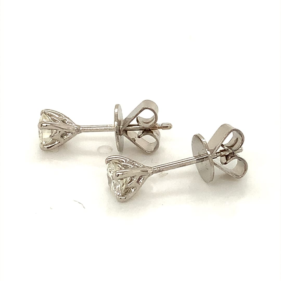 0.60ct Diamond Platinum Stud Earrings