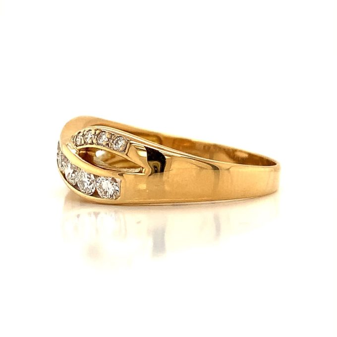 0.50ct Diamond Set Crossover Ring