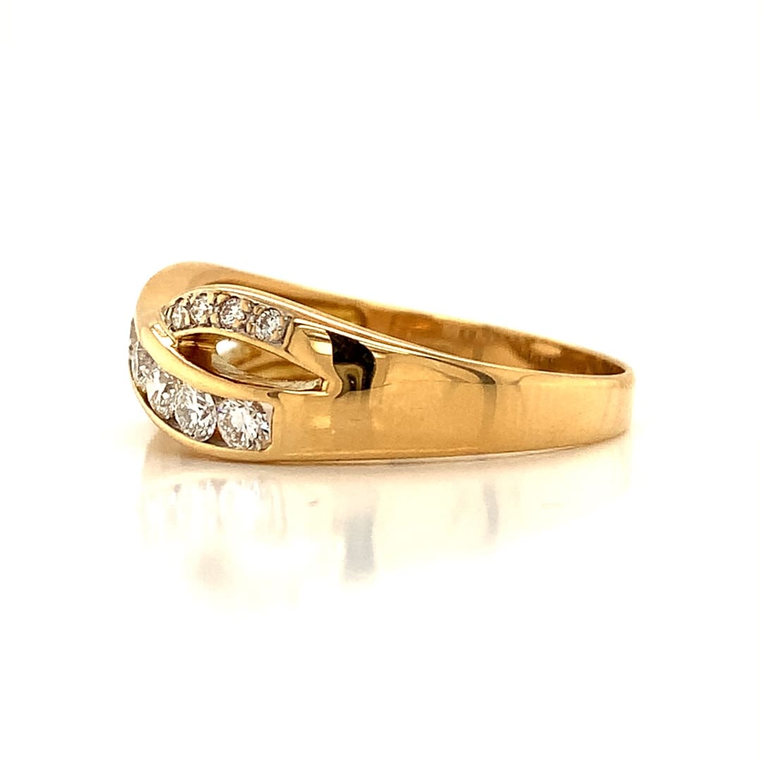 0.50ct Diamond Set Crossover Ring