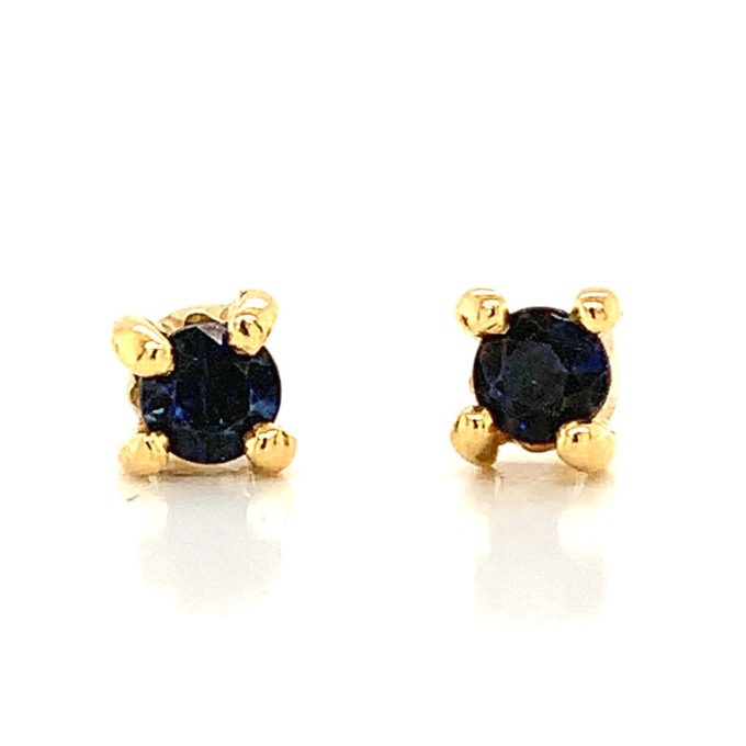 Blue Sapphire Stud Earrings