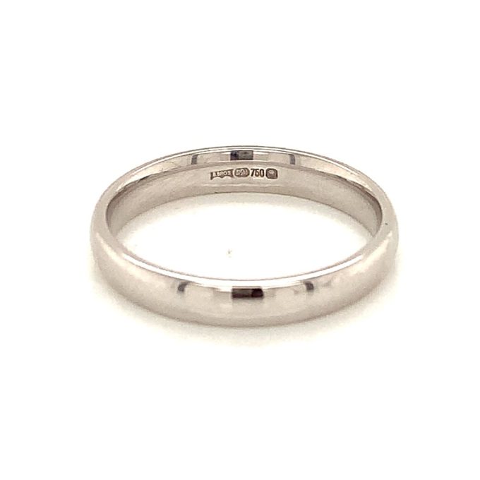 Ladies White Gold 3mm Band