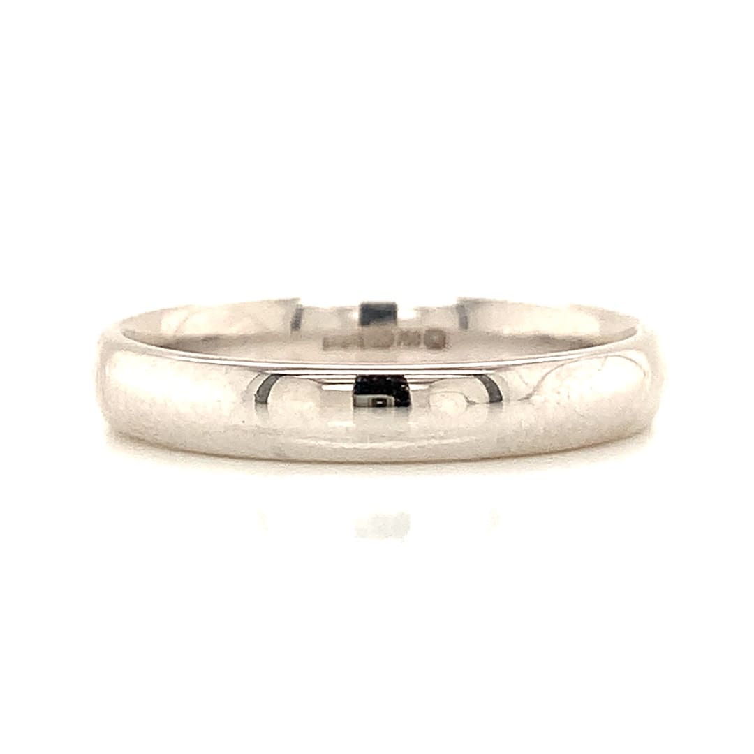 Ladies White Gold 3mm Band