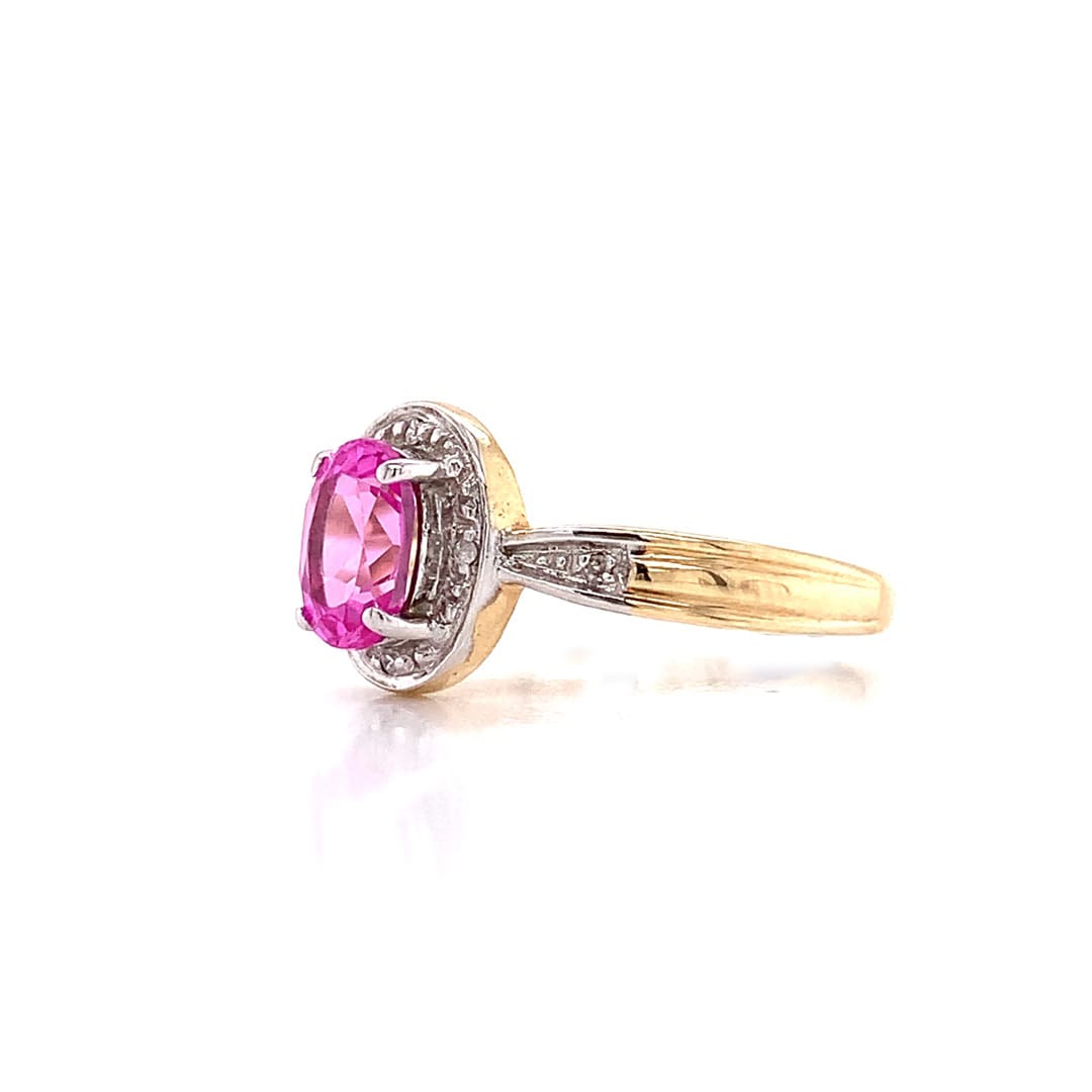 Pink Topaz Dress Ring